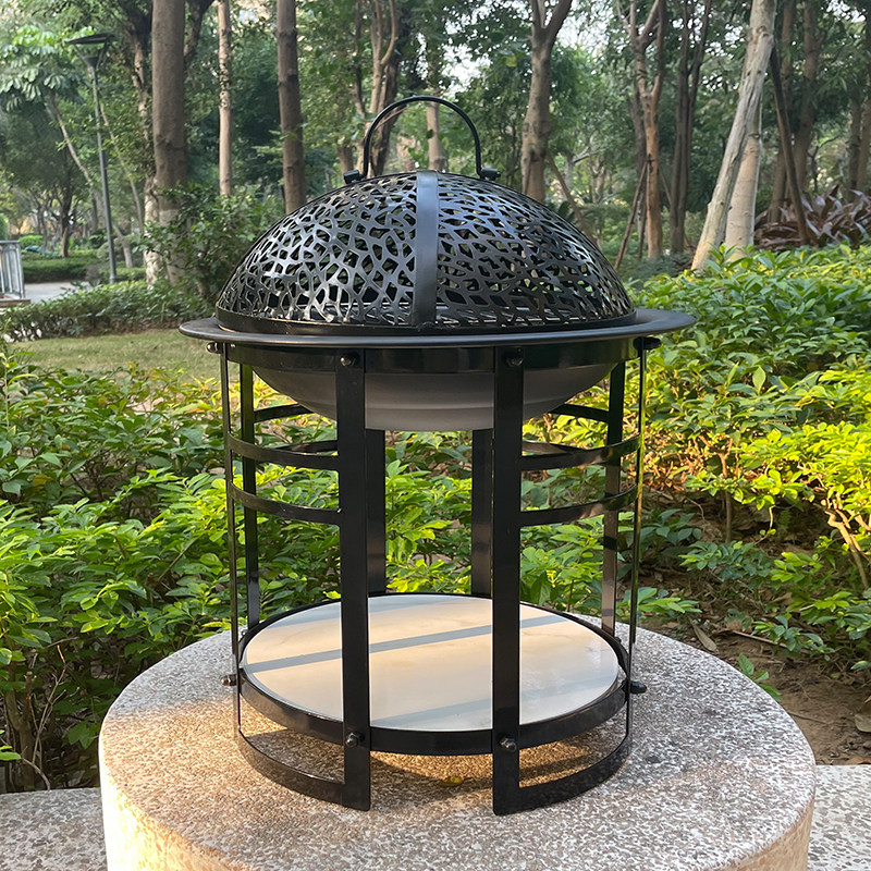 室内炭火炉室内取暖炉烤火盆碳庭院烧烤炉家用围炉煮茶木炭烤火炉