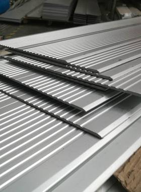 铝合金地面防滑板阳极氧化处理楼面变形缝不锈钢盖板直角型伸缩缝