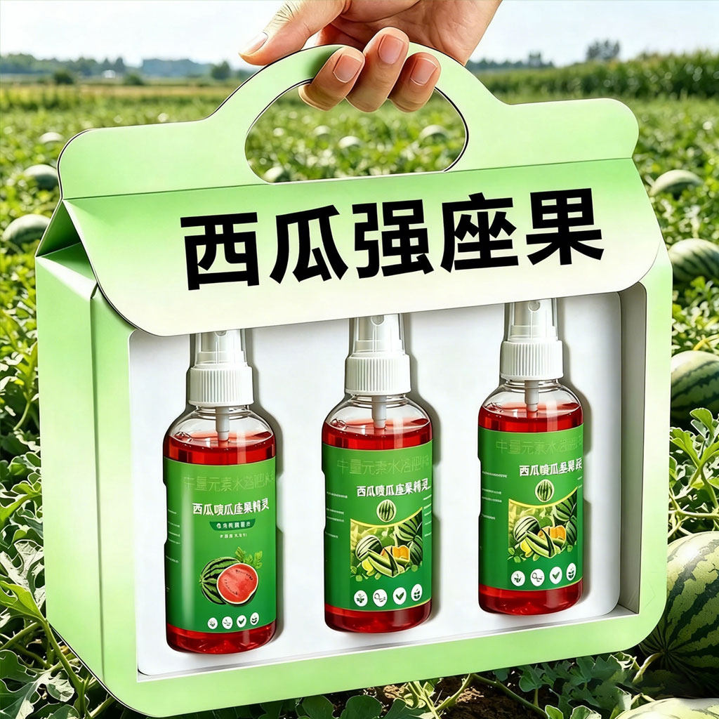 西瓜授粉药喷花增瓜座瓜专用肥料坐瓜灵座果灵防裂果点花药叶面肥