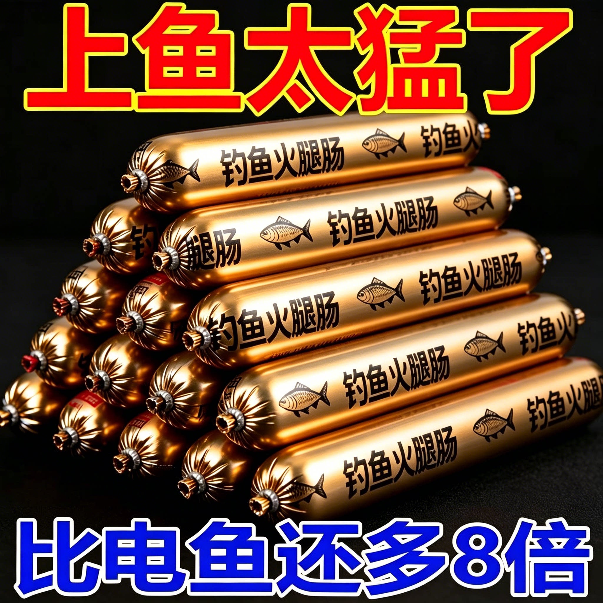 浓腥高动物蛋白钓鱼火腿肠饵料挂