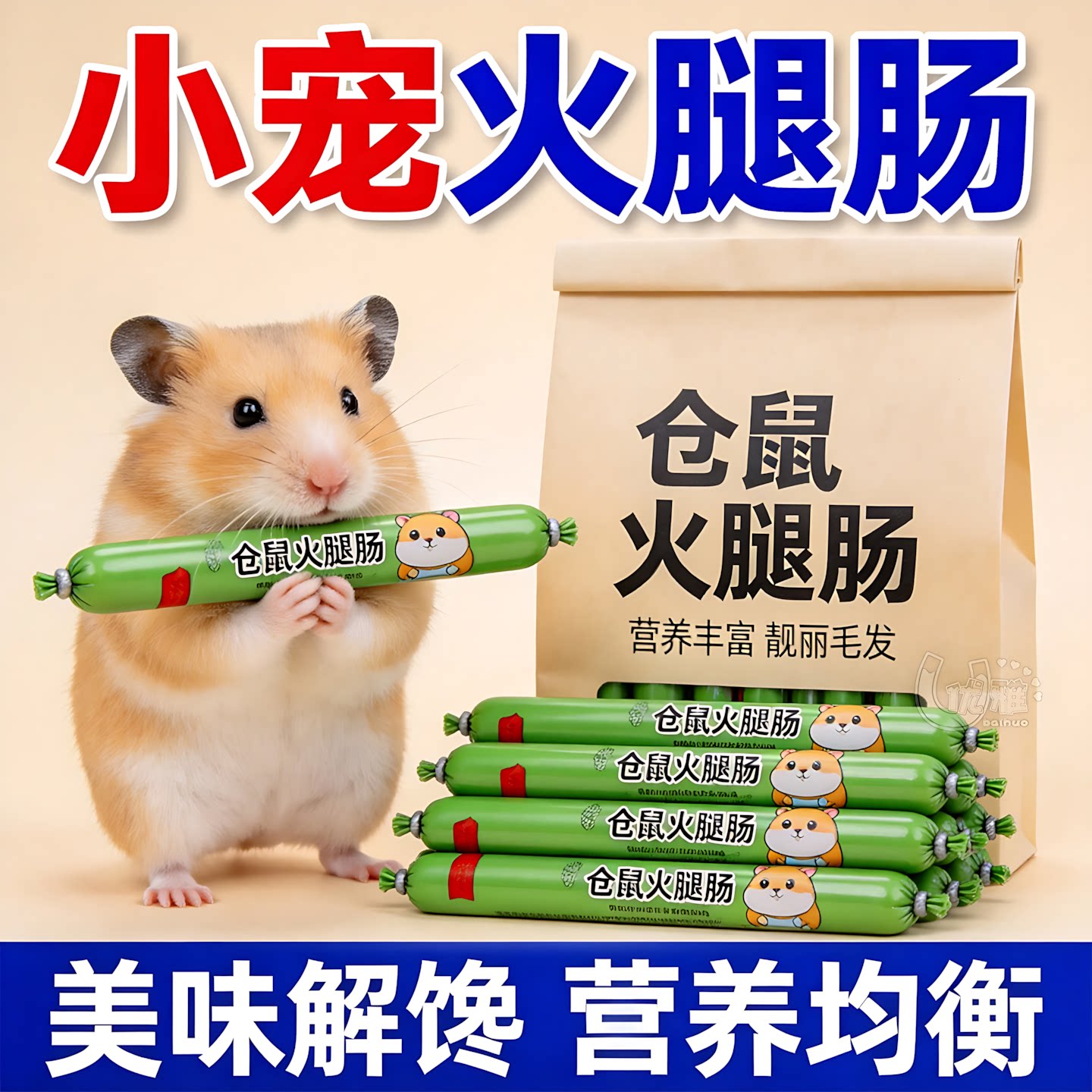 鼠蜜袋鼯高蛋白宠物食物火腿肠