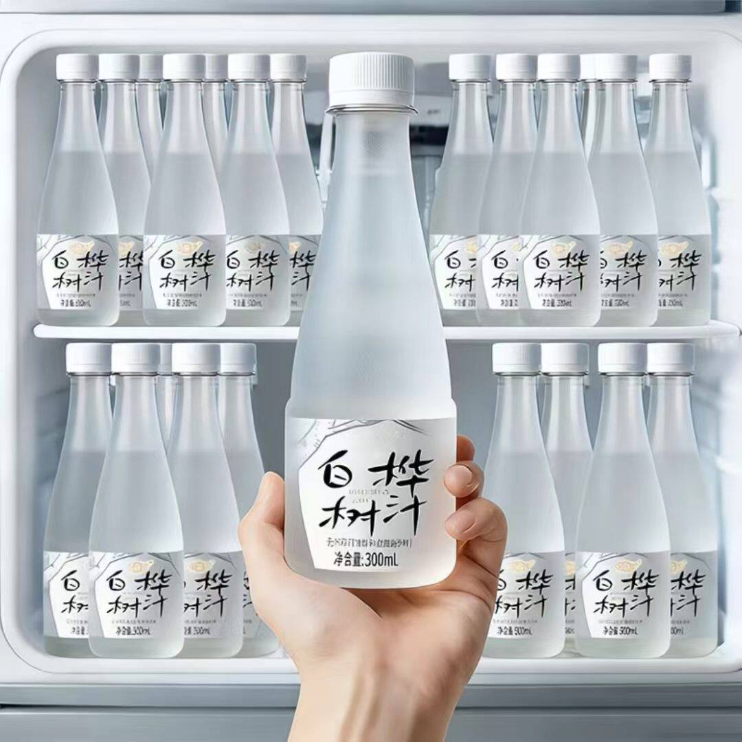 白桦树汁苏打水饮料无糖弱碱性整箱24/12瓶甘甜清爽非矿泉水饮品