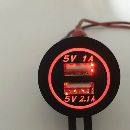 IP68车载充电器 防水双USB车充3.1A 外观精美 厂家爆款 Z