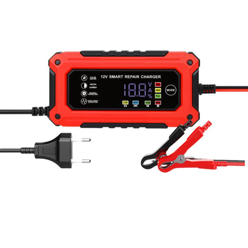 12v6a充电器 汽车电瓶充电器12伏摩托车电瓶充电器12V电 瓶充电器