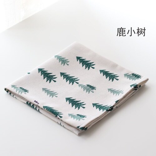 小学生吃饭桌布d40*60长方形卡通课桌餐垫可折叠棉麻布艺防磨桌布