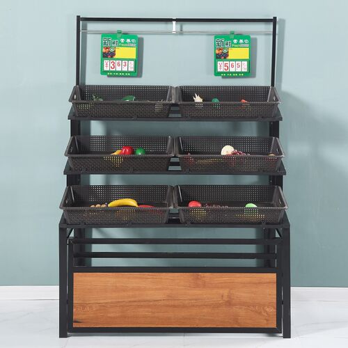水果蔬菜架超市水果店蔬菜店生鲜店货架多层展示促销商用货架架子