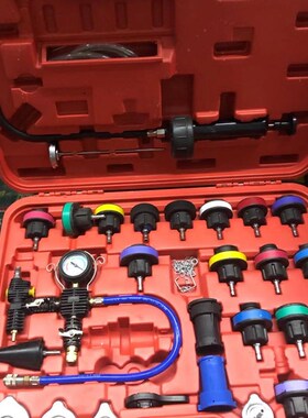 水箱压力表防冻液更换工具汽车水箱漏水加压检测器测漏仪冷却系统