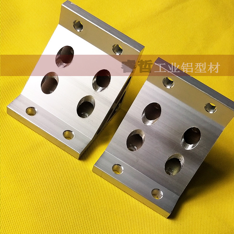 8080挤压角件 9090工业铝合金型材直角支架 100100强力90度直角码