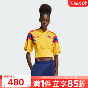 adidas阿迪达斯三叶草女子春COLOMBIA JSY运动休闲短袖T恤KE2294