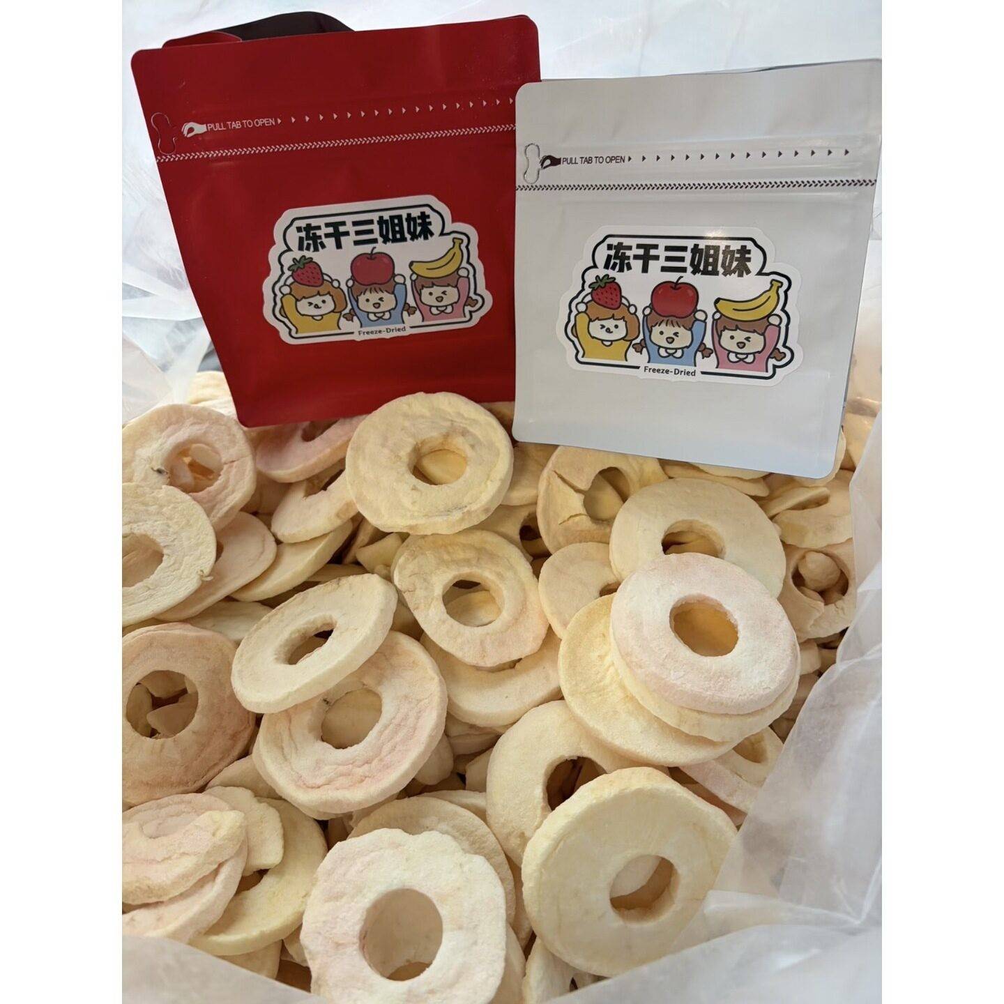 冻干三姐妹水果干原味冻干苹果片冻干香蕉冻干芒果混合水果冻干