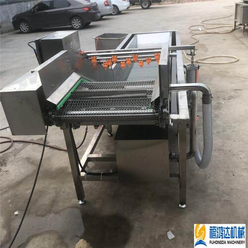 牛筋草气泡喷淋式清洗机304不锈钢都较清洗设备洗蔬菜机