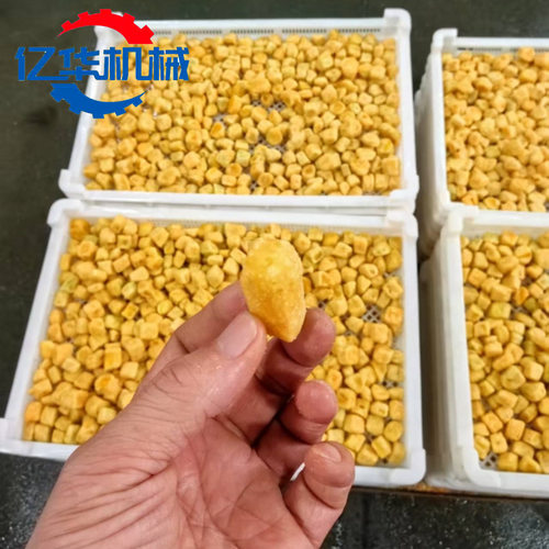 连续式菩提南瓜油炸机 锅巴土豆油炸设备 薯条上浆油炸流水线