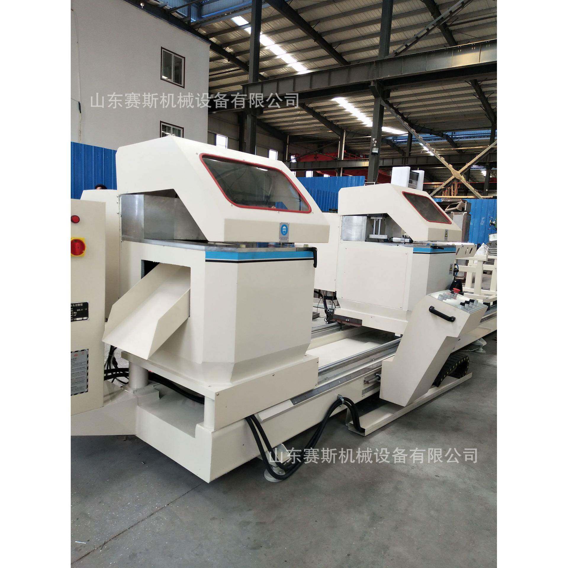 济南门窗设备铝型材铝合金门窗加工设备双头锯数显精密锯切割锯