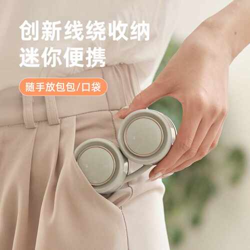 挂脖懒人风扇迷你无叶便携式usb挂颈脖子小型新款小风扇充电