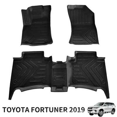 适用于TOYOTA-FORTUNER-2019左舵3D全天候材质TPE脚垫车用