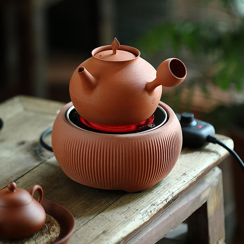 电热丝茶炉潮州工夫茶器千纹电炭炉电炉丝千纹电陶炉成竹茶器柴烧