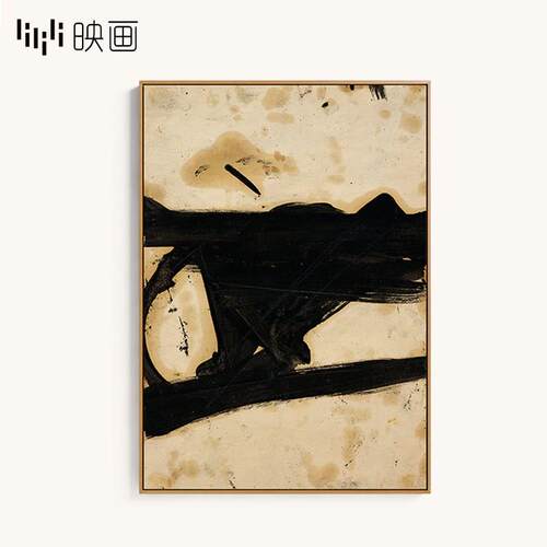 现代抽象装饰画走廊玄关壁画墙画装饰竖单幅挂画别墅酒店软装配画