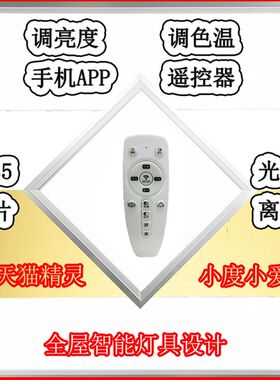 集成吊顶LED灯无极调光平板灯铝扣板3006006001200模块嵌入式天花