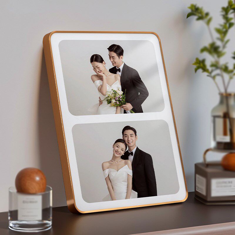 相框摆台照片定制婚纱照结婚照洗相片加打印做成相册桌摆高级感