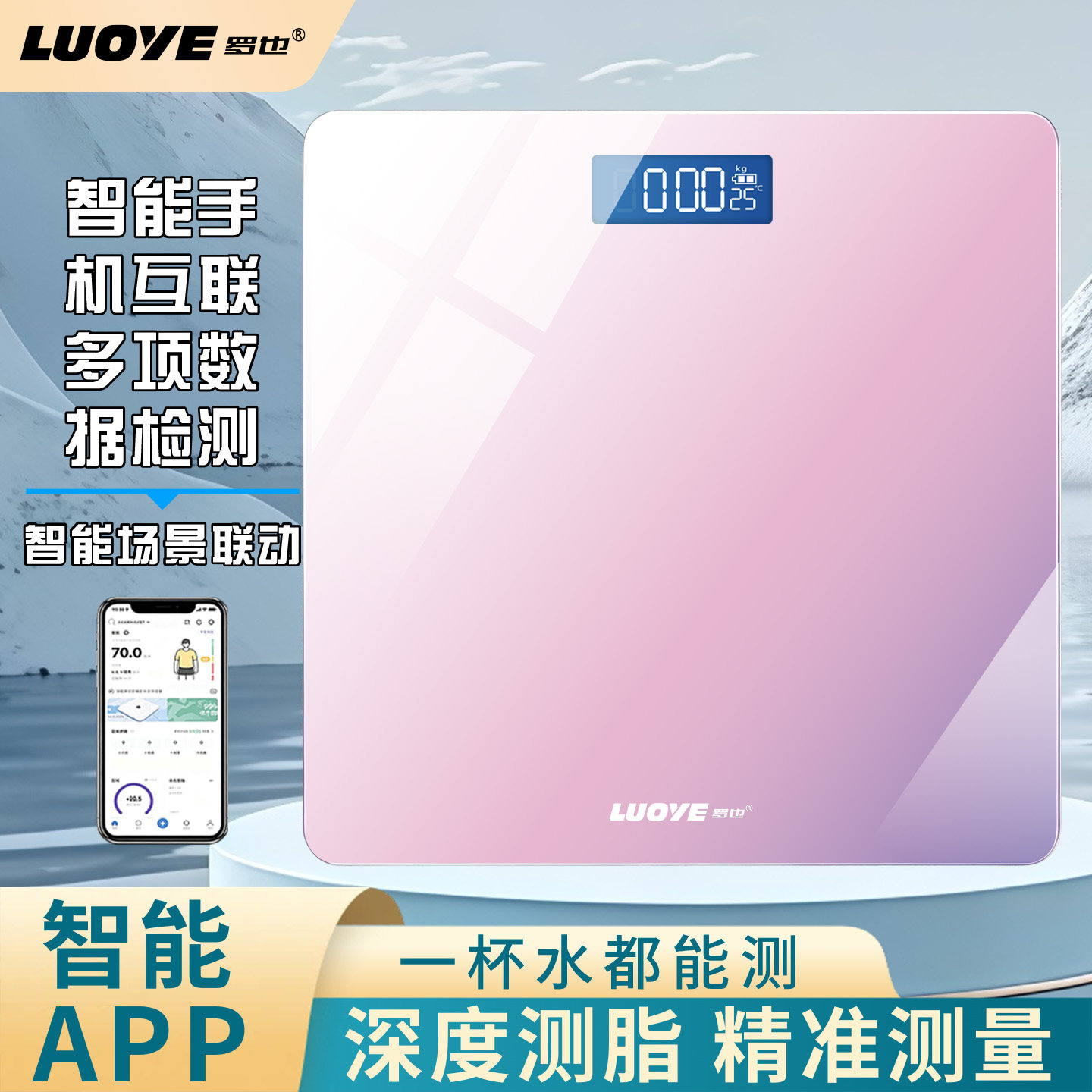 LUOYE罗也智能体脂秤蓝牙APP
