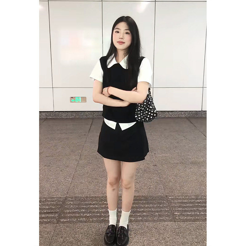 三件套女2025夏季新款韩系学院