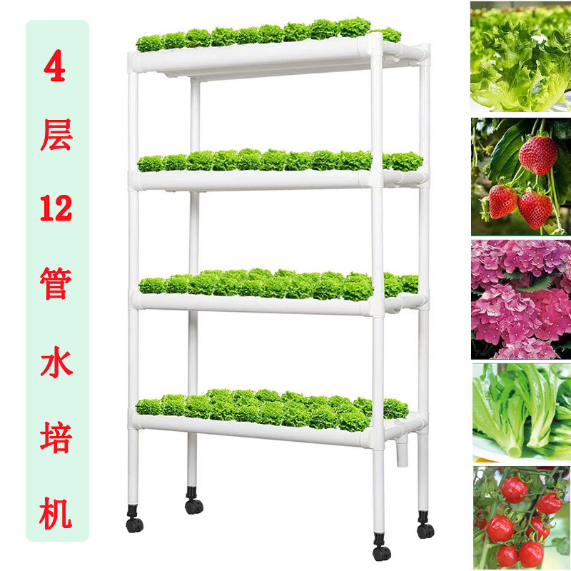 家庭阳台管道式水管种菜机无土栽培设备水培蔬菜自动化多层水耕机