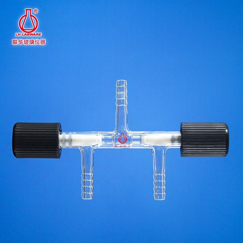 高真空三通阀节门联华玻璃仪器LH-286-S