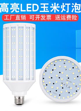 大功率LED玉米灯80W40w瓦E27E40螺口工厂路灯景观灯光源节能灯泡