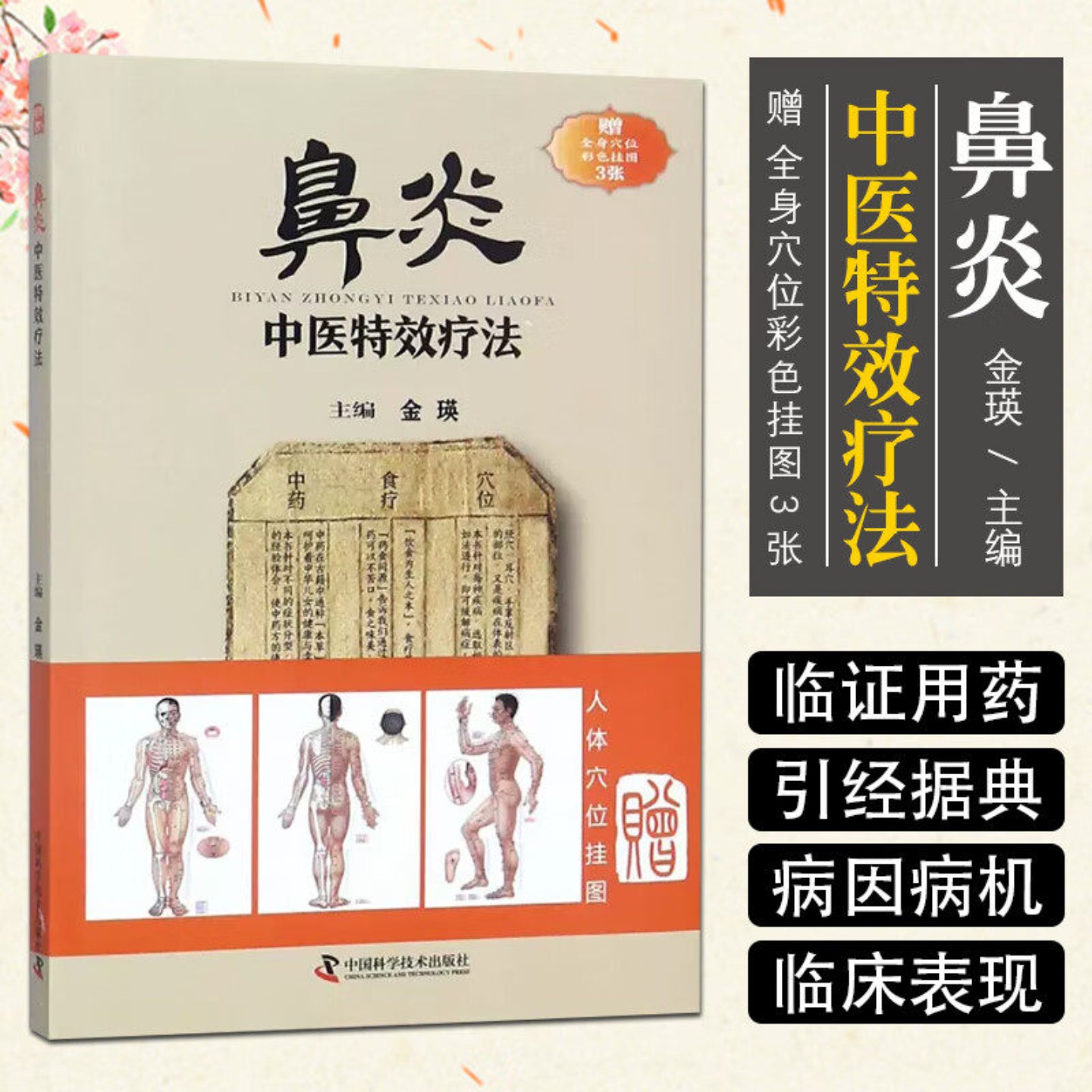【赠彩色穴位图×3】鼻炎中医特效疗法 临证用药务求精当 引经据典入古出新 治疗鼻炎书籍 中国科学技术出版社 9787504676825 正版