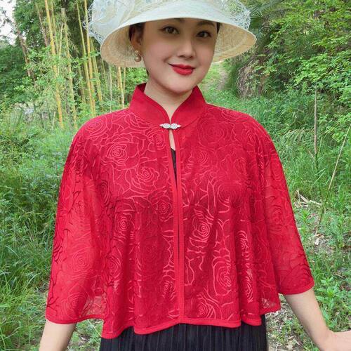 中式国风防晒披肩女外搭