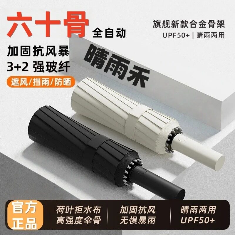 知临60骨全自动防晒晴雨伞