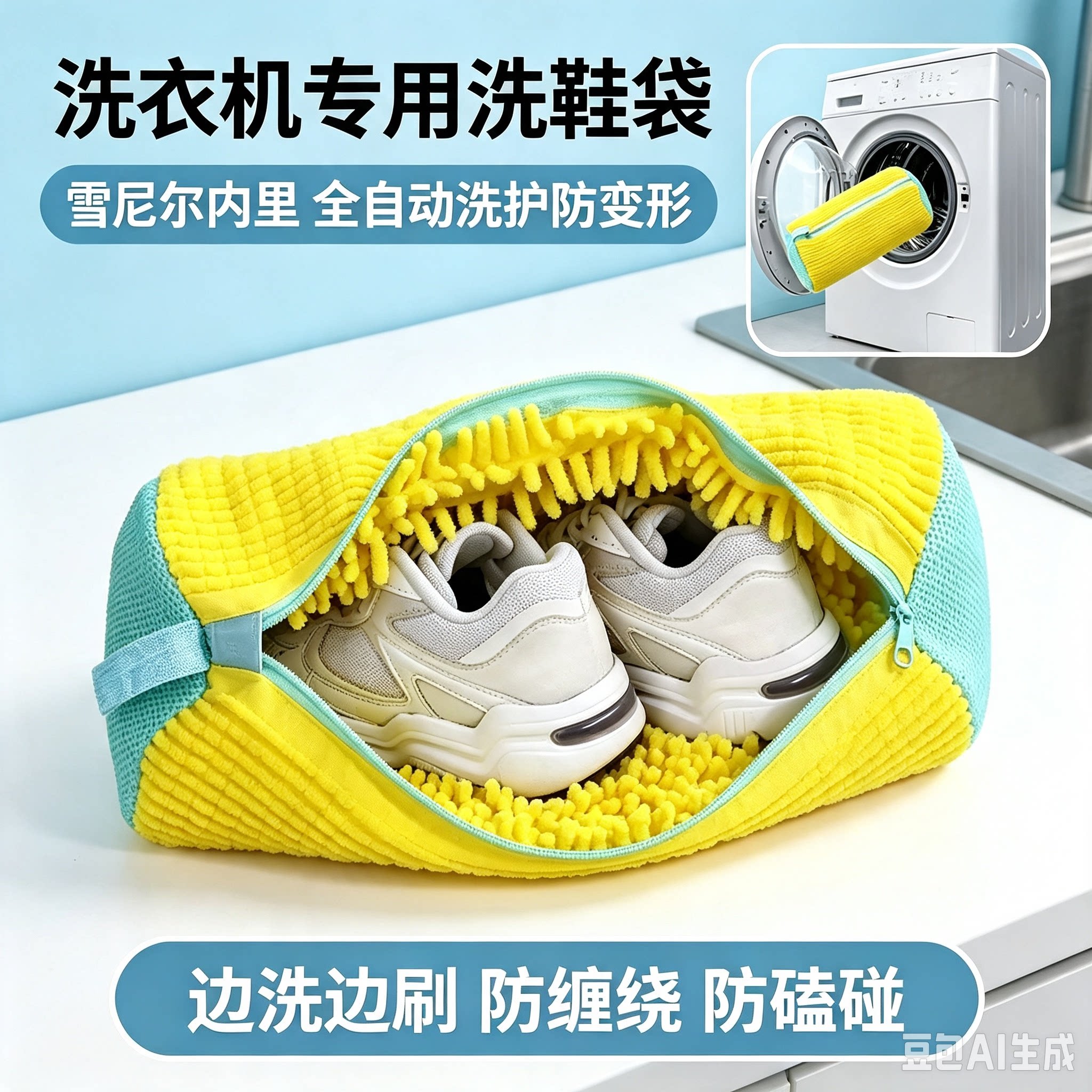 全自动洗护袋洗鞋刷鞋机洗鞋专用洗鞋袋洗鞋袋洗鞋神器洗衣机JT一