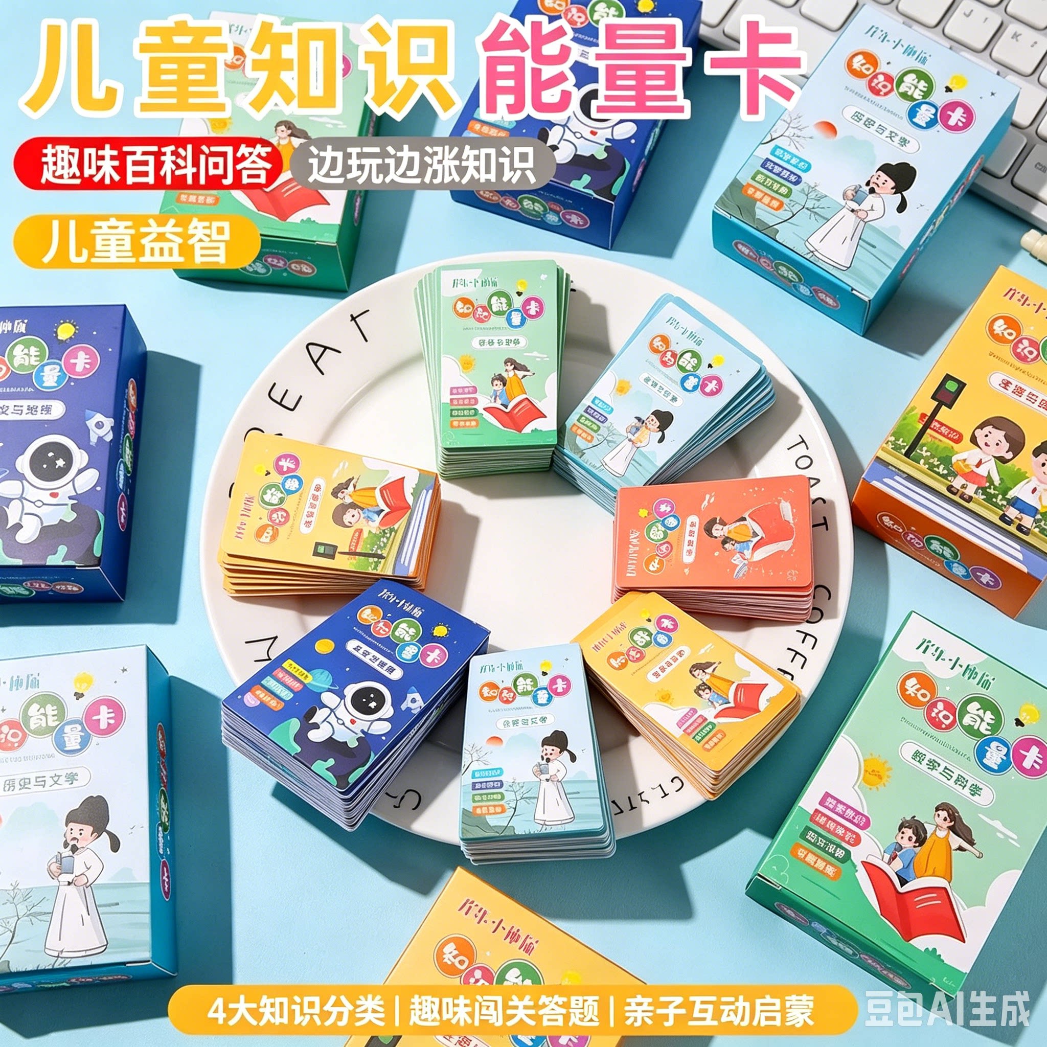 【老师推荐】百科知识能量卡知识卡百科知识册其他办公用品MD