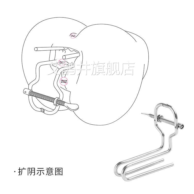 SM扩肛器肛塞成人可调节情金趣属扩张器男女用窥视阴道调教性用品