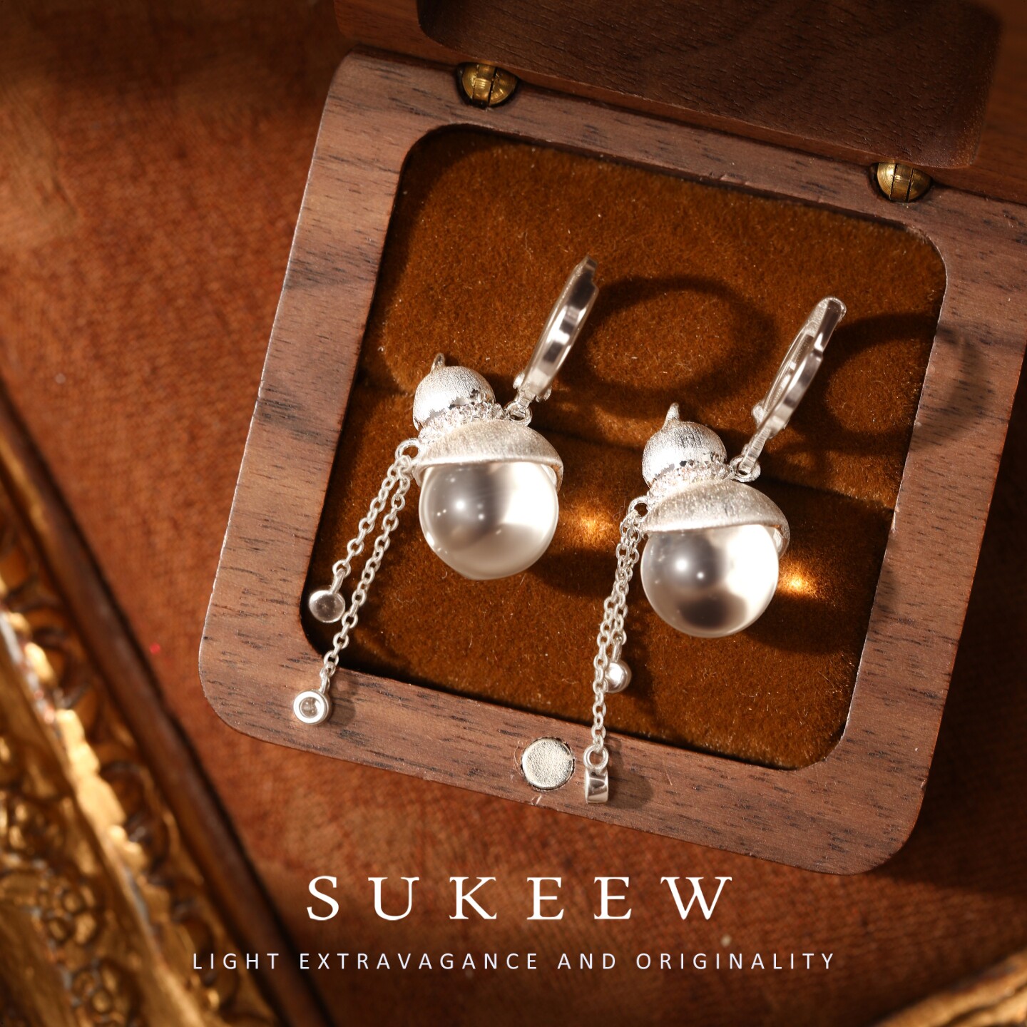 SUKEEW/酥可【囚光泡泡】轻奢透明时尚流苏耳环235002