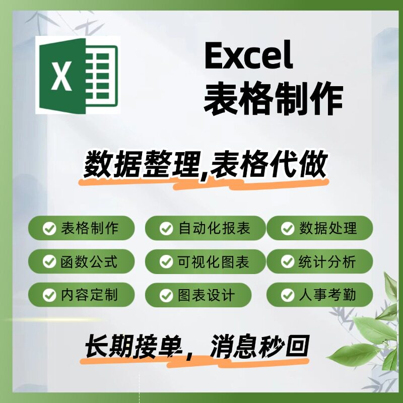 Excel表格制作统计分析图表制作图片