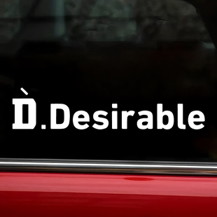 王鹤棣D.Desirable 粉丝应援好物 车窗尾门电动车防水不留胶车贴