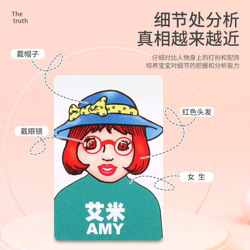 猜猜我是谁桌游双人益智儿童玩具