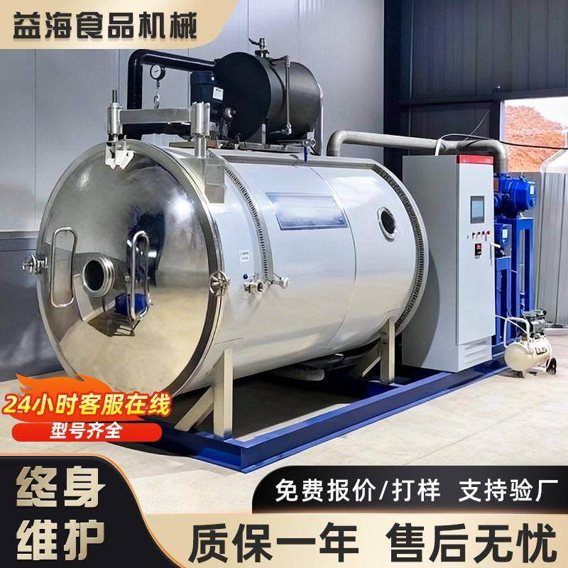 商用低温冻干干燥机水果蔬菜脆片设备玫瑰茶叶酸奶块通用冻干机器