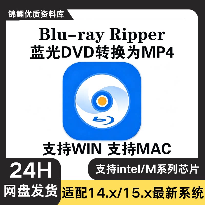 4K蓝光DVD光碟复制格式转换工具 DVD光盘翻录转换为MP4 Win+Mac