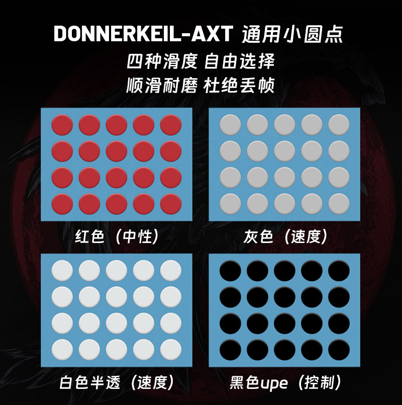 冰版小圆点通用鼠标脚贴大圆点特鼠标垫/贴/腕垫