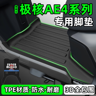 适用【极核AE4系列】电动车脚垫