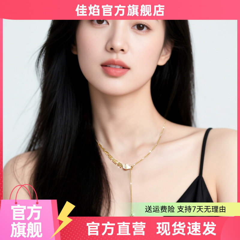 贝壳蛇项链女款轻奢锁骨链