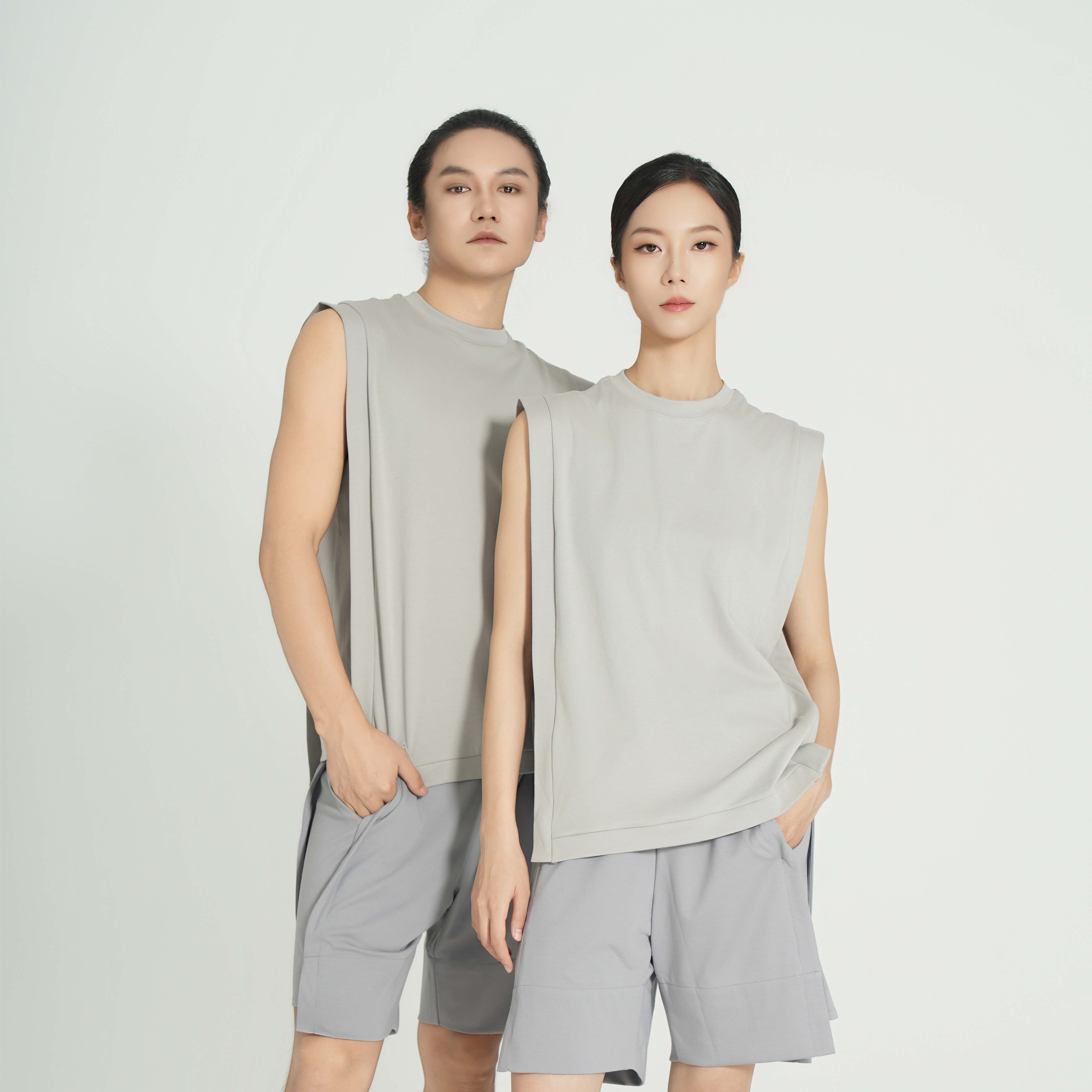 涂一TE712现代舞服装无袖图片