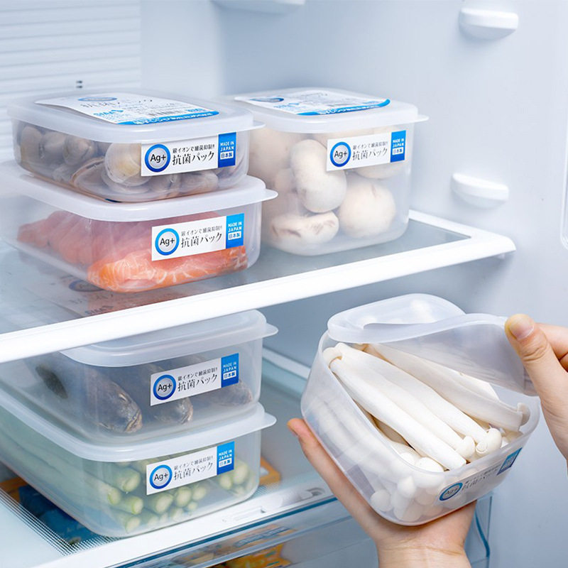 NAKAYA日本进口塑料保鲜盒冰箱食物密封罐水果盒冷冻储存盒