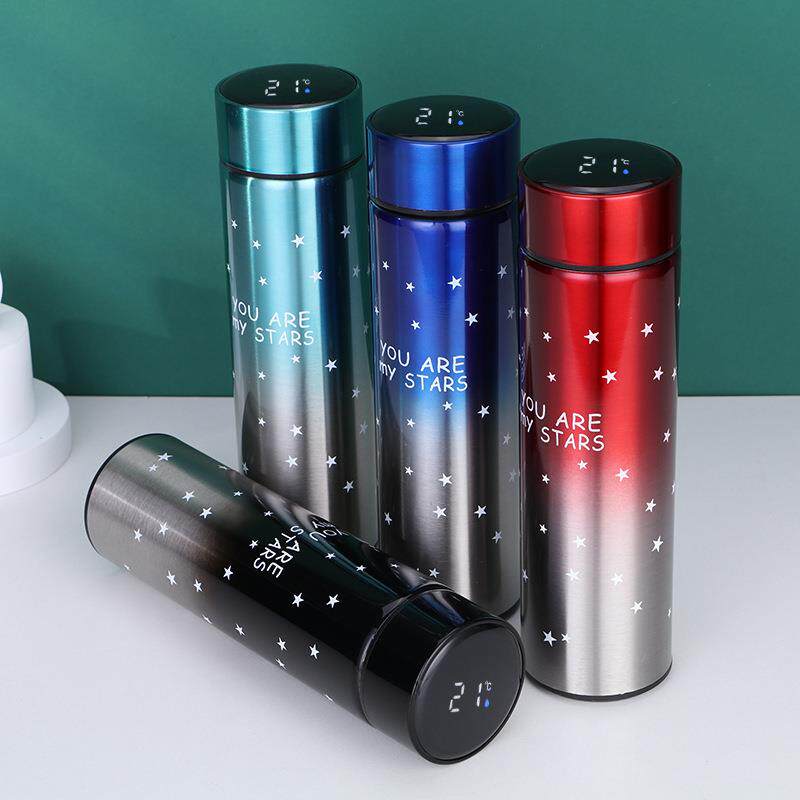 智能保温杯渐变色学生304不锈钢水杯子个性创意星星茶杯礼品刻字