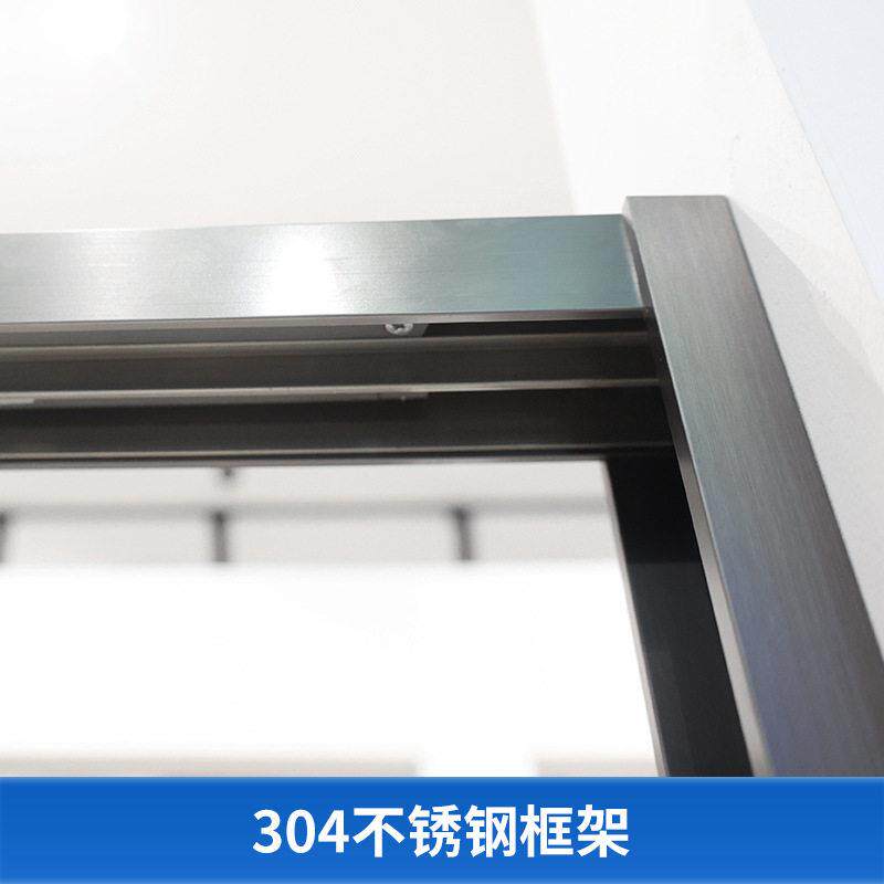 纳伦屏风双活动门浴室家用一字型玻璃沐浴房隔断弧扇形简易洗浴房