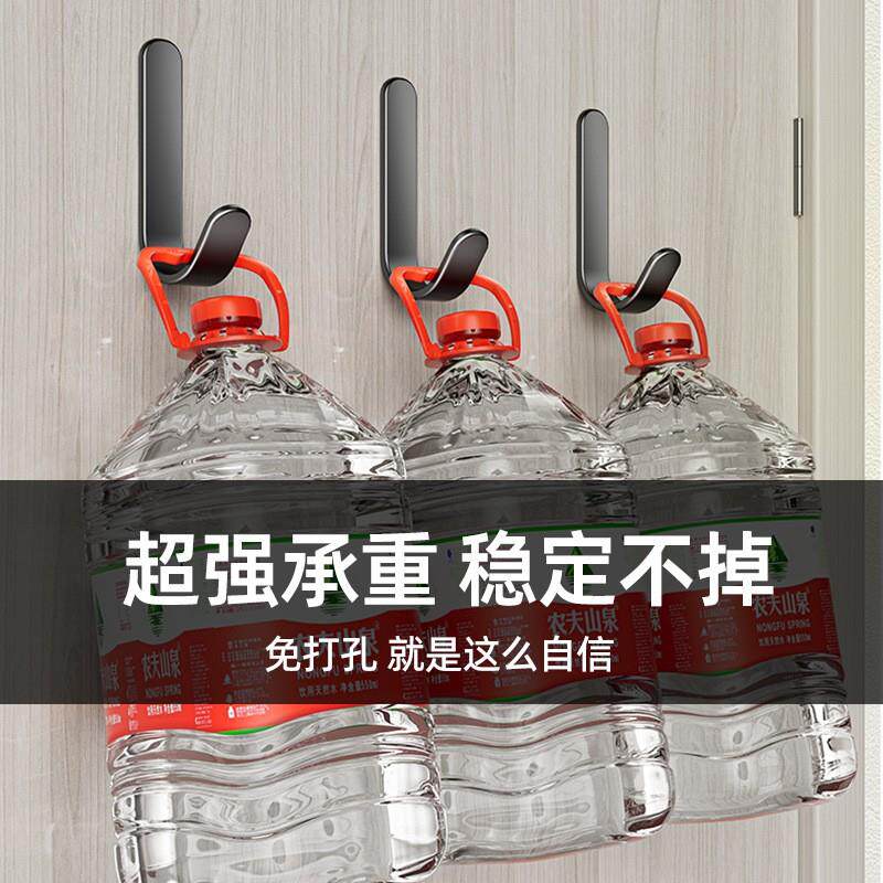 免打孔挂钩粘胶浴室门后衣服承重挂衣架墙壁粘钩墙上衣帽收云