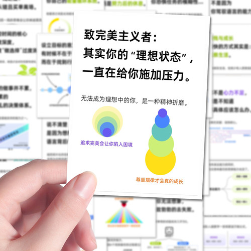 128张内核力量贴纸心理知识自我成长自律方法笔记本iPad贴画防水