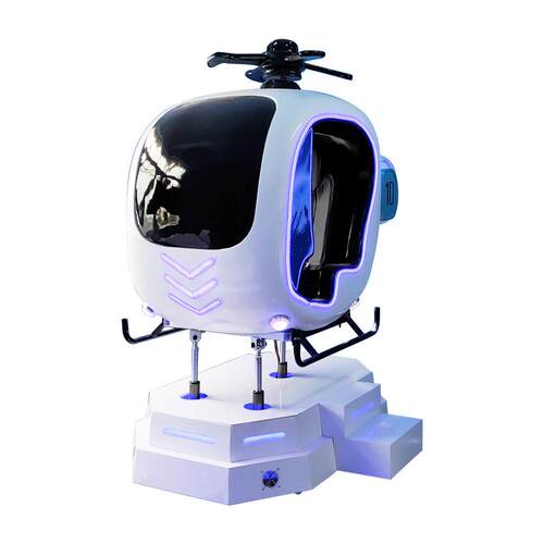 vr游乐设备直升机小飞机虚拟现实游乐设备射击游戏商用vr体验馆